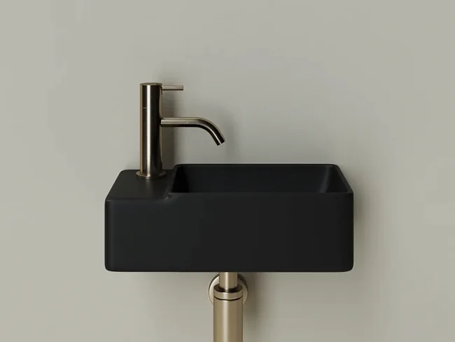 Рукомойник Ceramicanova Element CN5046MB L черный матовый Sancos — Оригинал