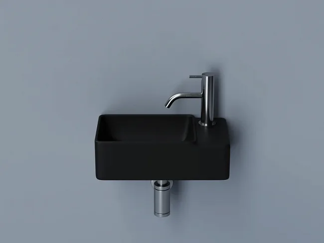 Рукомойник Ceramicanova Element CN5045MB R черный матовый Sancos — Оригинал