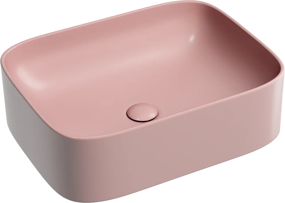Накладная раковина Ceramicanova Element розовая матовая