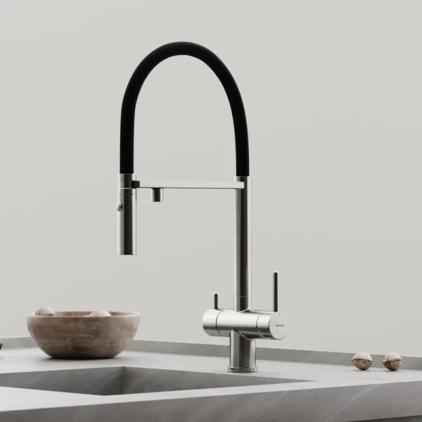 Смеситель для кухни Sancos Imola SC4010BN с гибким изливом, брашированный никель Sancos — Оригинал